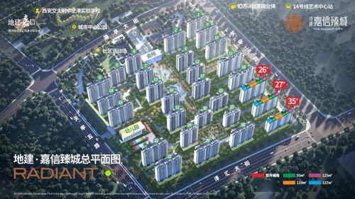 西安地建嘉信臻城 约95-137㎡臻装美宅，大型社区里的都市绿洲